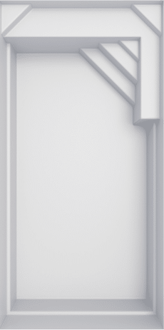 Piscine Rectangulaire avec Escalier d'Angle | Coque Blanche Coque de piscine rectangulaire blanche avec escalier d'angle et banquette intégrée